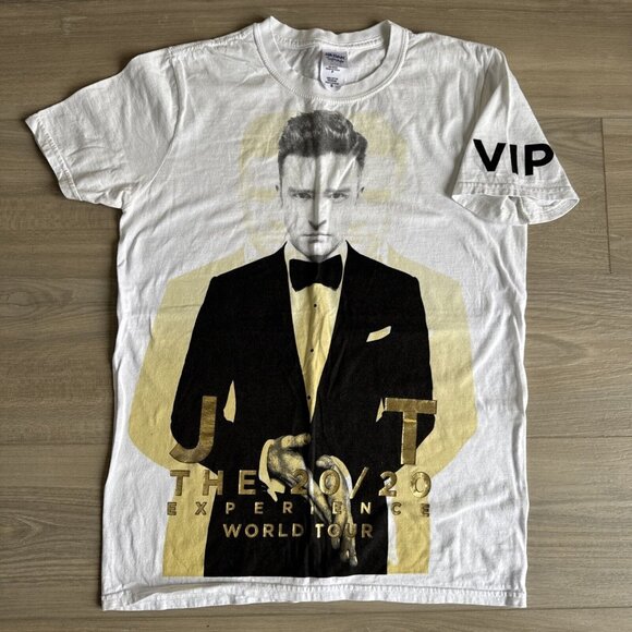 Justin Timberlake 20/20 Experience World Tour‎ VIP Concert Band Tee Unisex Small - Picture 1 of 6